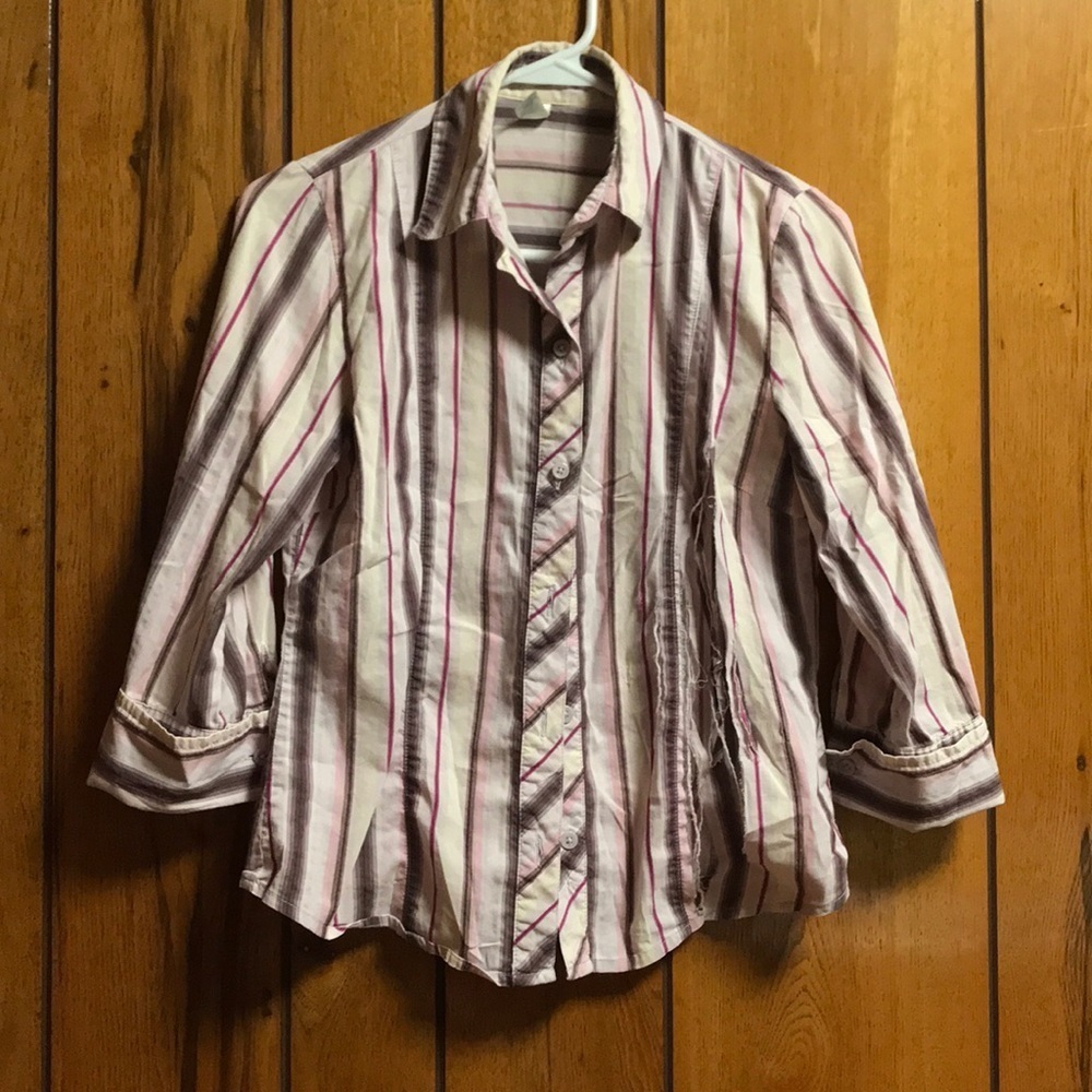 Grunge Kollection destroyed buttondown shirt